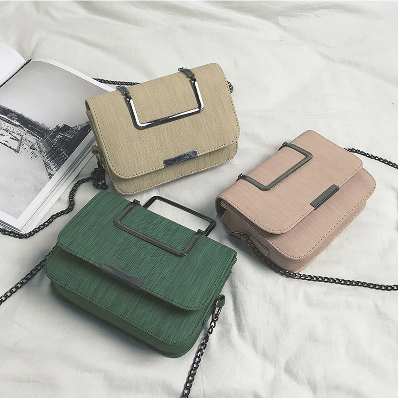 Bokinslon дикая цепь маленькая квадратная сумка женская модная на плечо ретро | Багаж