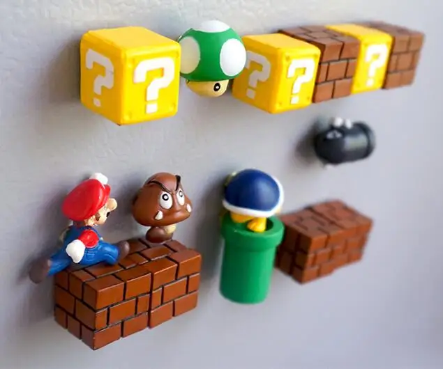 1X Супер Марио DIY стикер на холодильник магнит для детей 3D мультфильм игровой