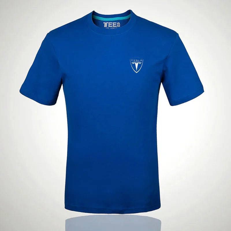 

2020 Brand Tshirts Tesla logo t shirt Letter Printed Fashionable Round Neck T-shirts short sleeve T-shirt
