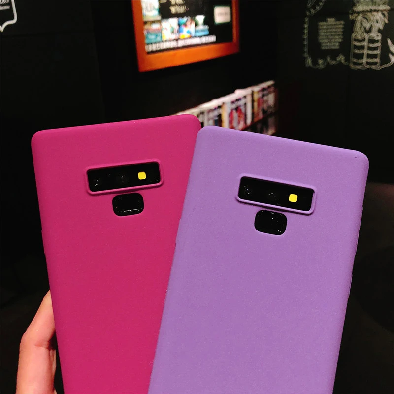 Тонкий матовый чехол для Samsung Note 9 8 5 4 3 мягкий из ТПУ телефона Caso Galaxy S10 S9 Plus S8 S7 S6 Edge