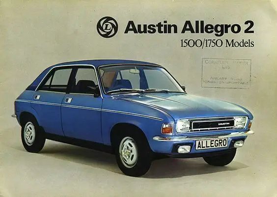 

Остин Аллегро 2 металлический оловянный знак плакат настенный налет