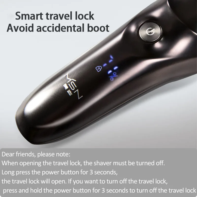 

Xiaomi Electric Shaver For Men Electric razor IPX7 Waterproof Wet & Dry Dual Use LCD Display beard trimmer cutting machine