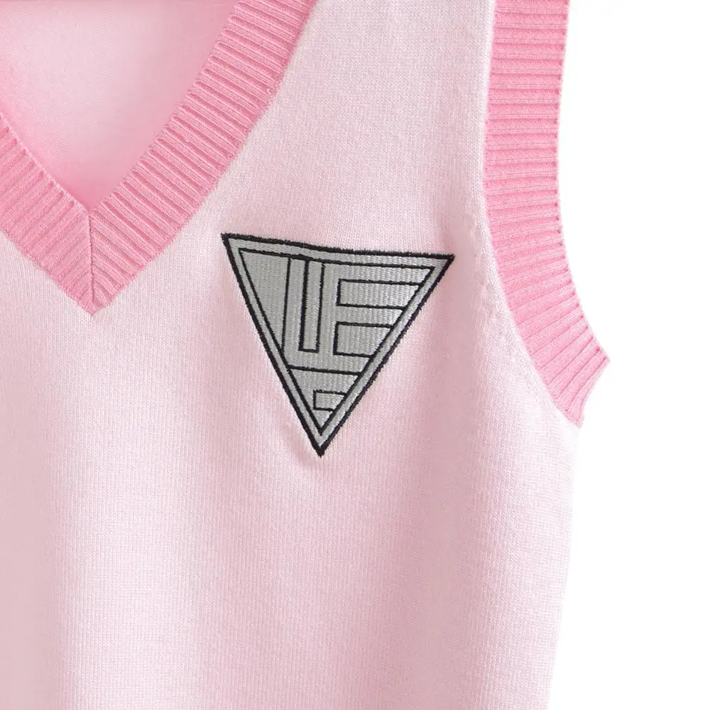 

CosDaddy Kaede Akamatsu Cosplay Costume Women Pink Sweater Vest Danganronp Uniform