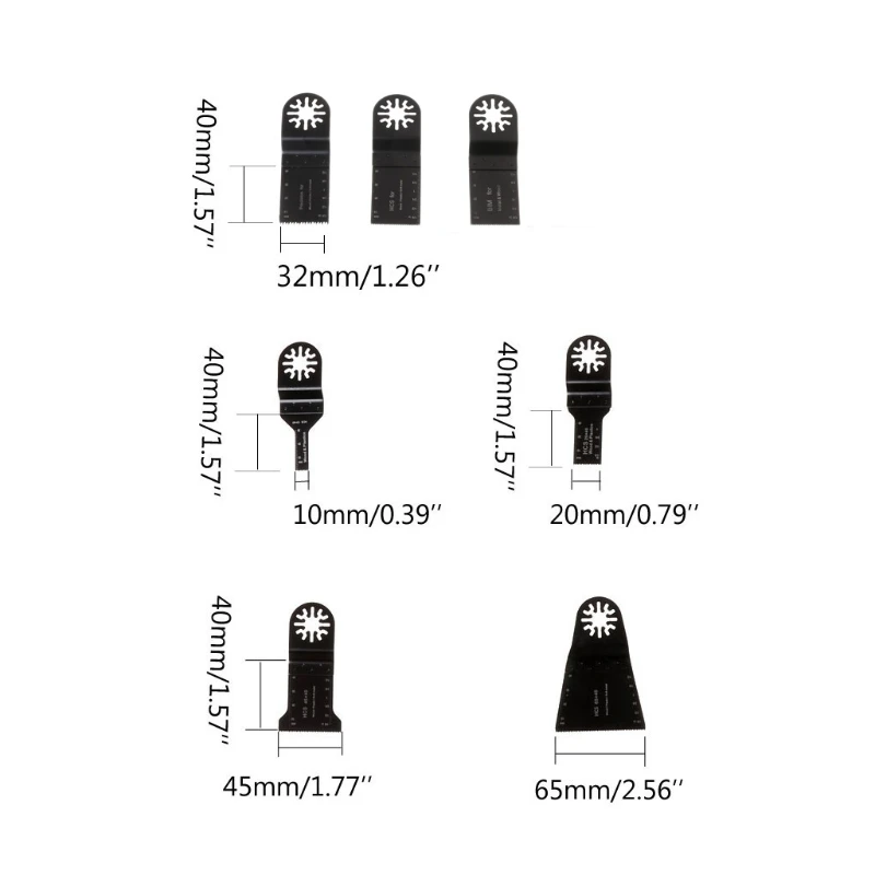 38 шт. Осциллирующие многофункциональные пильные диски для FEIN BOSCH Dremel Makita