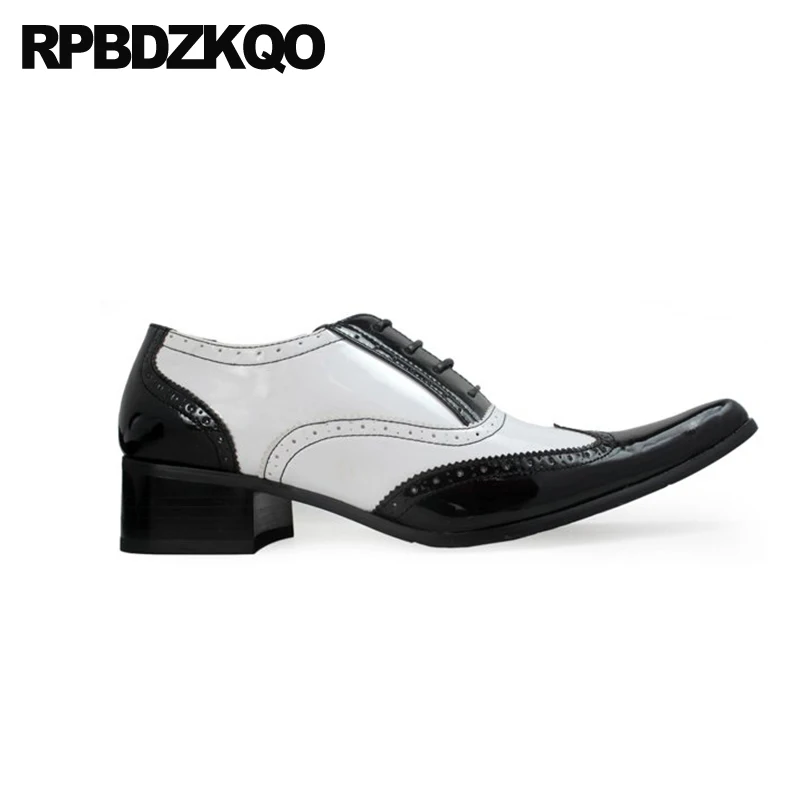 Большие размеры 46 модные мужские туфли-оксфорды из натуральной кожи с острым
