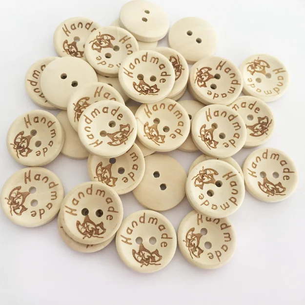 50 шт./лот круглый натуральный кокосовый 2 отверстия кнопки ручной работы