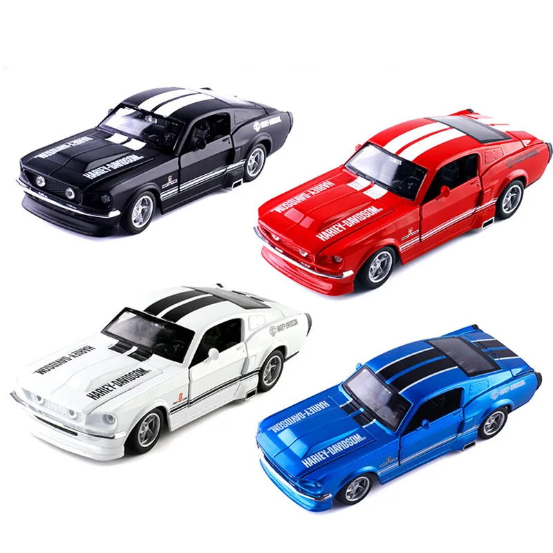 Изысканный 1:32 Mustang классический GT спортивный автомобиль модель из сплава