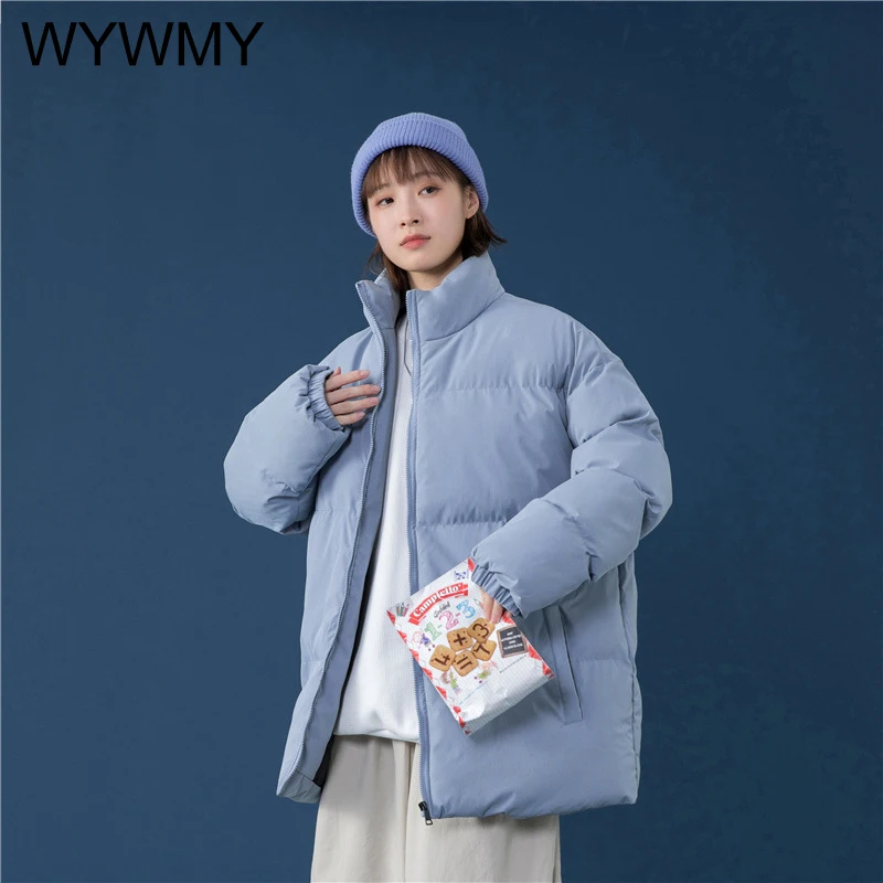 Winter Jacket Women Parkas Thicken Warm Coat Woman Stand Collar Jackets Solid Color Parka Coat Men Fashion New Streetwear 5XL