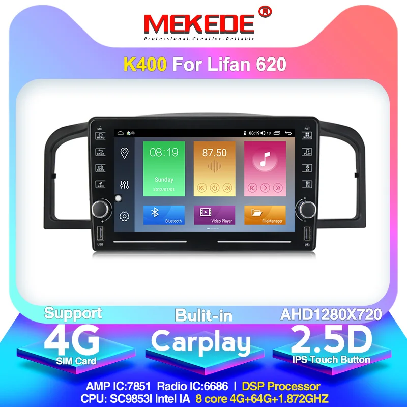 Автомобильный мультимедийный DVD-плеер MEKEDE K400 Android 10 0 поддержка сплит-экрана 620 HD GPS