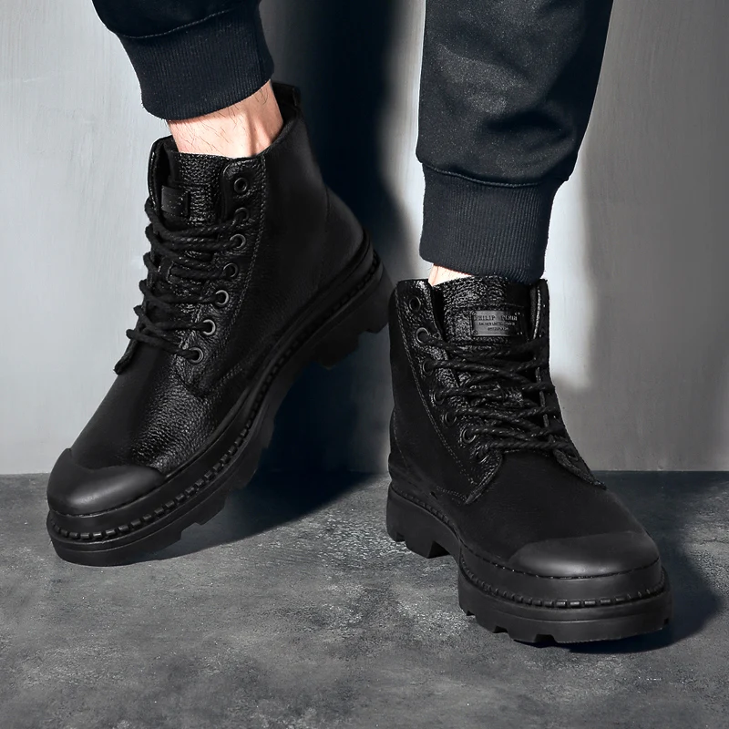 Мужская обувь Классическая Повседневная Кроссовки из натуральной кожи