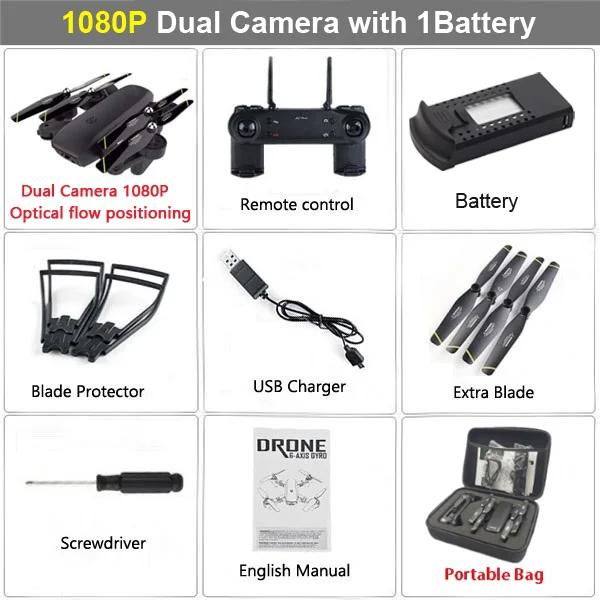 1080P Black 1B Bag LAUMOX M70 FPV Дрон оптический с 4K HD камерой Дрон wifi следует за мной Вертолет радиоуправляемый Дрон Радиоуправляемый квадрокоптер Дрон VS SG906 - Цвет: 1080P Black 1B Bag