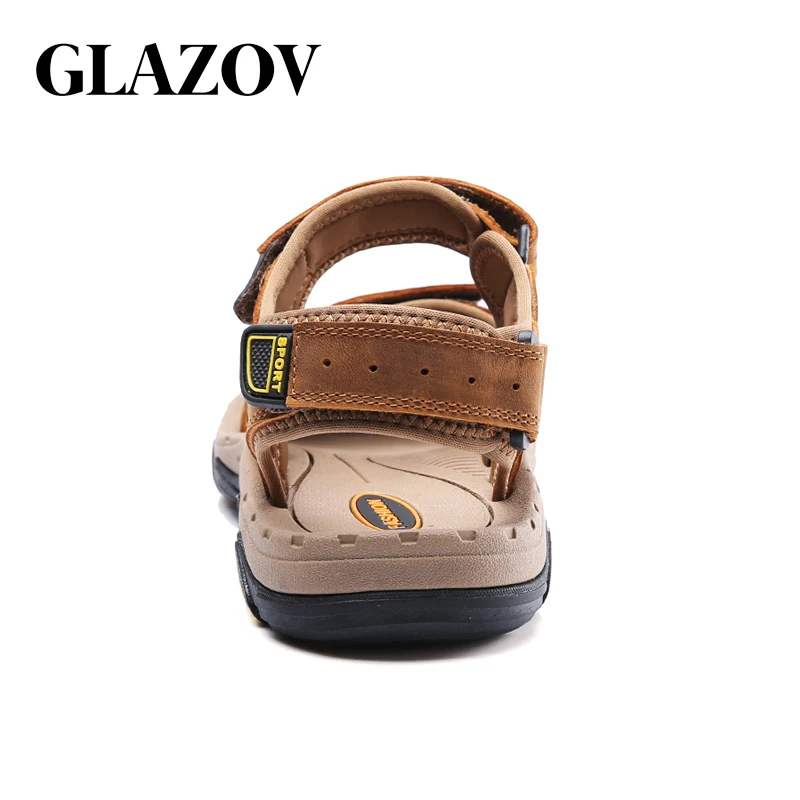 Мужские сандалии-гладиаторы GLAZOV коричневые повседневные сандалии из