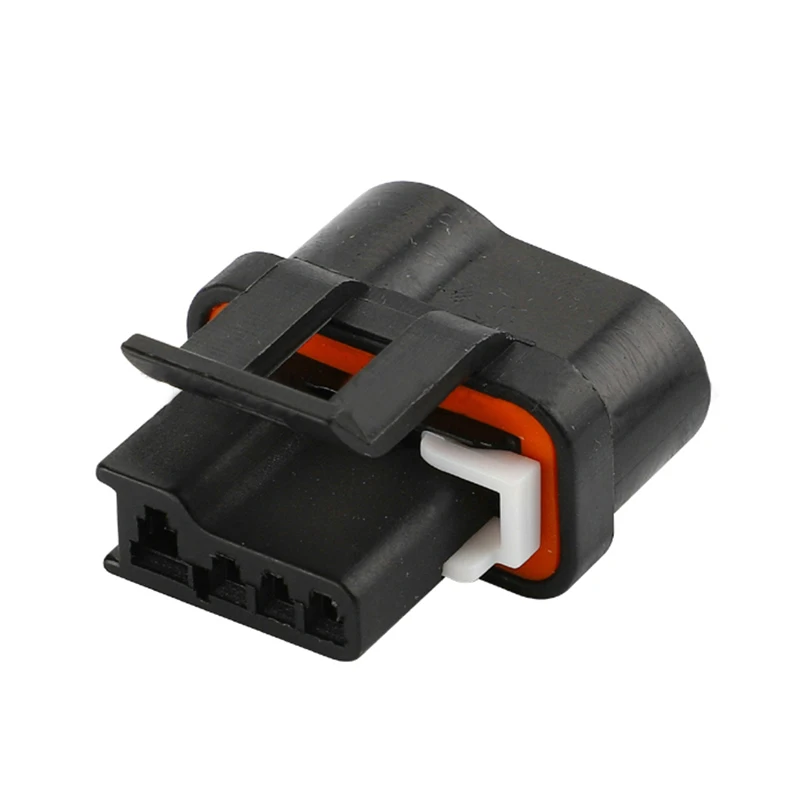 

5/10/20/50/100sets 4pin Waterproof Electric Black Female Waterproof Automotive Wire Cable Connectors "