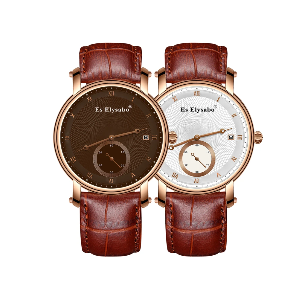 

NIBOSI New Mens Watches Top Brand Leather Chronograph Waterproof Sport Automatic Date Quartz Watch For Men Relogio Masculino