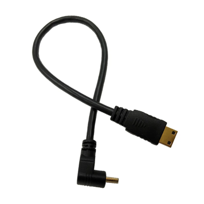 90 градусов угол вверх вниз высокоскоростной мини hdmi кабель цифровое видео с
