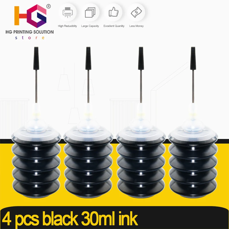 Чернила для картриджа hp 301 304 302 123 122 652 650 21 22 140 141 950 655 364 903 953 XL 30 мл | Компьютеры и