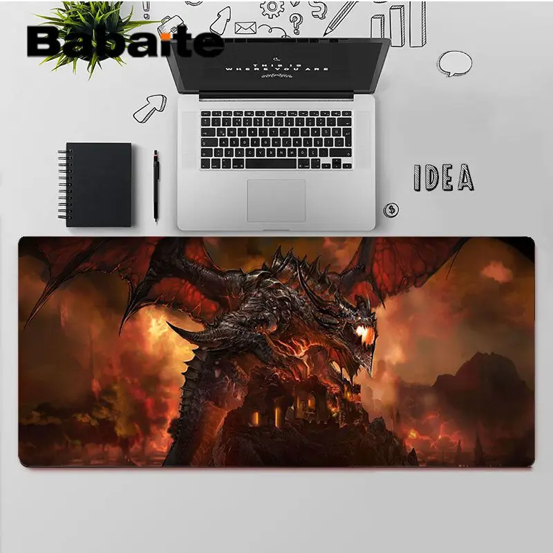 

Babaite High Quality World of Warcraft WOW Neltharion Locking Edge Mouse Pad Game Rubber Computer Gaming mousepad