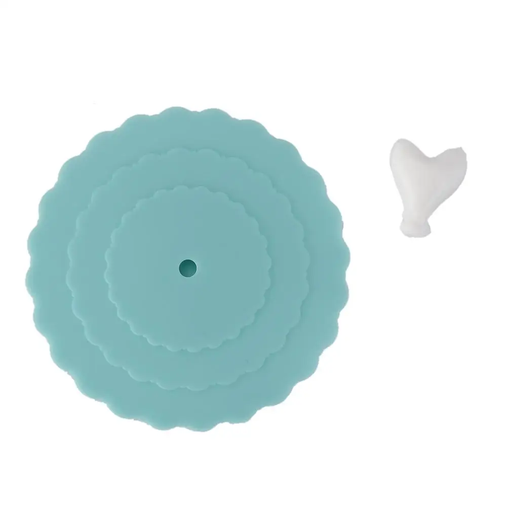 1 шт. милый в форме сердца может закрепить ложку крышка чашки 10 см силиконовый