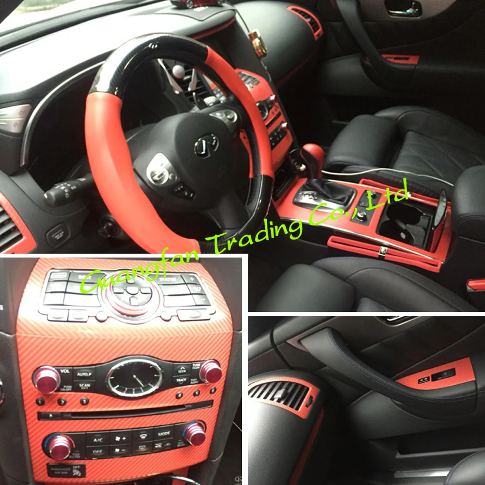 

For Infiniti QX70 FX35 FX37 FX50 Self Adhesive Car Stickers Carbon Fiber Vinyl Car stickers and Decals Car Styling Accessories