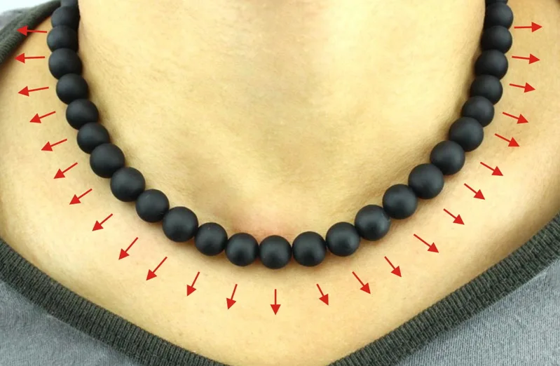 100% натуральный черный Bianshi нефрита Banichi пользы ожерелье с черными камнями