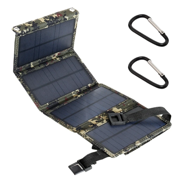 Складная солнечная панель с питанием от солнца и Usb 15 Вт 5 В 2 А зарядное устройство