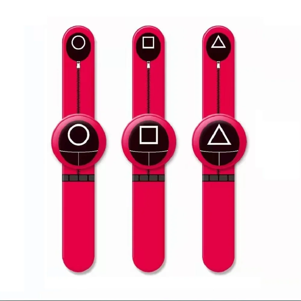 1 шт. милые корейские игрушечные наручные часы для игры кальмар |