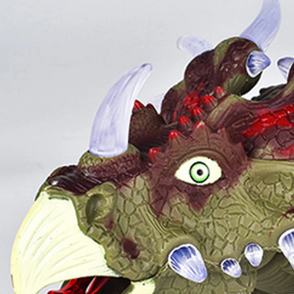 Remote Control Dinosaur Triceratops Animal Sounds Dinobot Electric Walking Animals Toy Music Light Toys For Kids Christmas Gift | Игрушки на