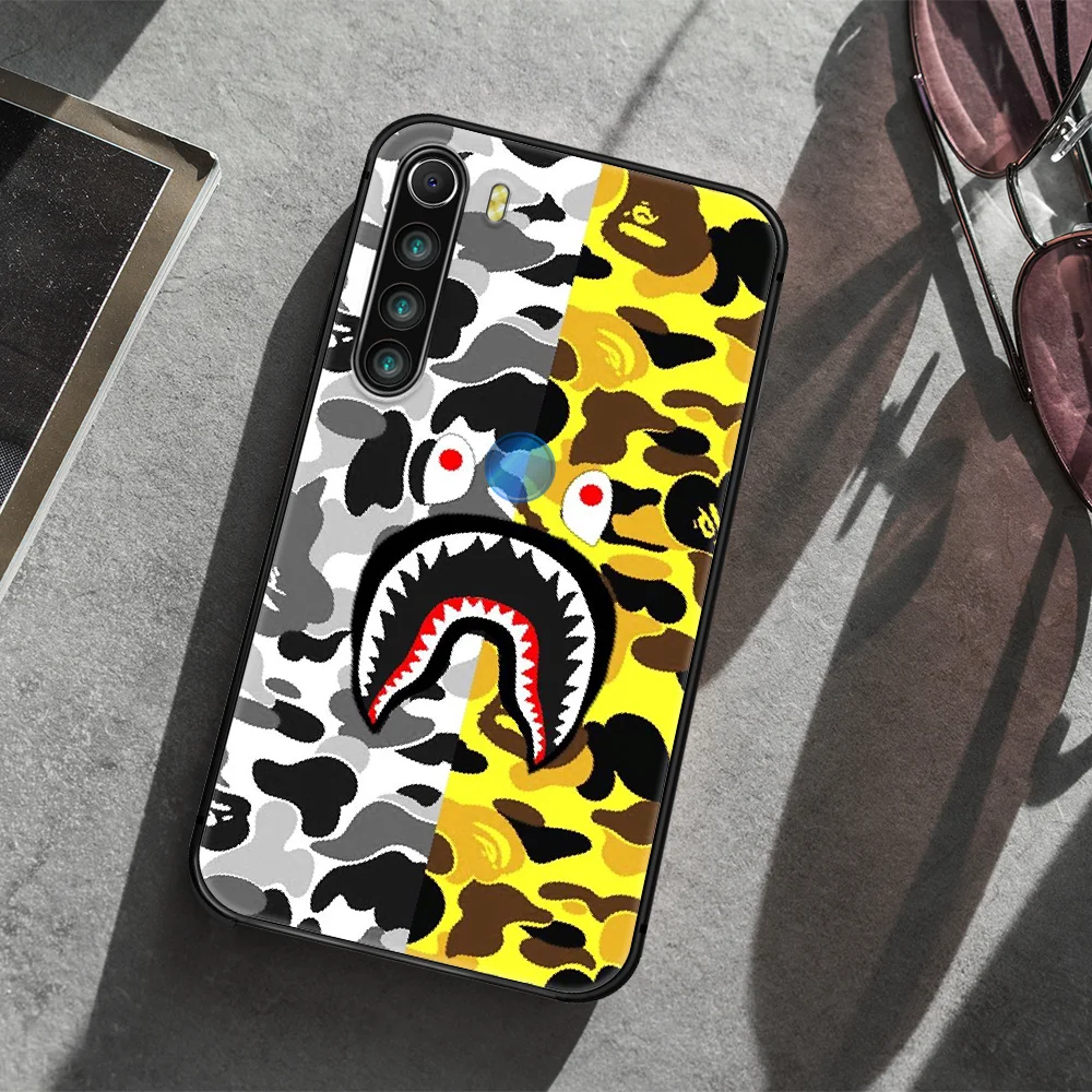 

Camouflage Pattern Brand BAPE Phone Case Cover Hull For XIAOMI Redmi 7 7a 8 8a 9 10X NOTE 6 7 7s 8 8t 9 9s Pro Max black Cell
