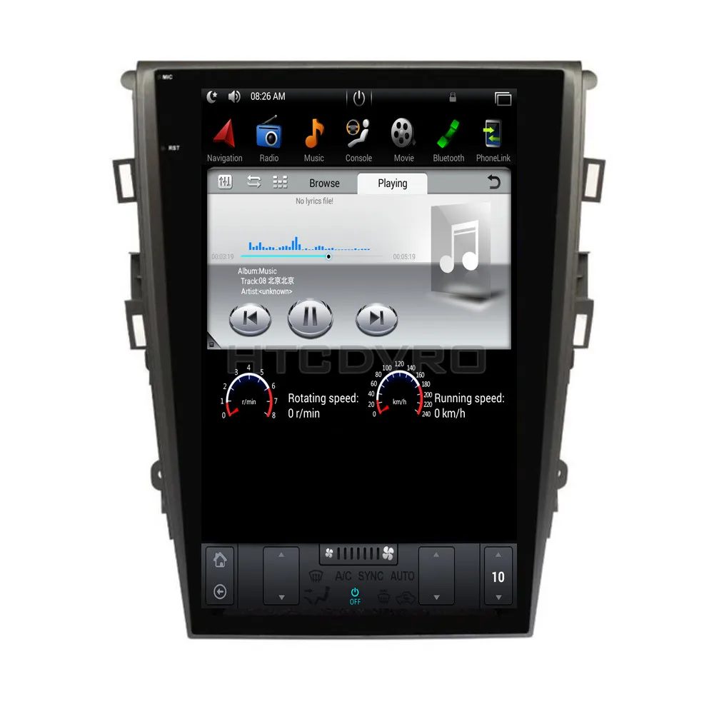 YMODVHT 12 1 дюймов Telsa стиль вертикальный экран четырехъядерный Android 7 2 Гб RAM