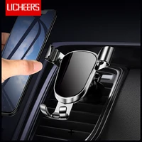 licheers gravity car phone holder for iphone x xs air vent mount phone holder for samsung galaxy s9 s8 xiaomi mi 9 redmi phone