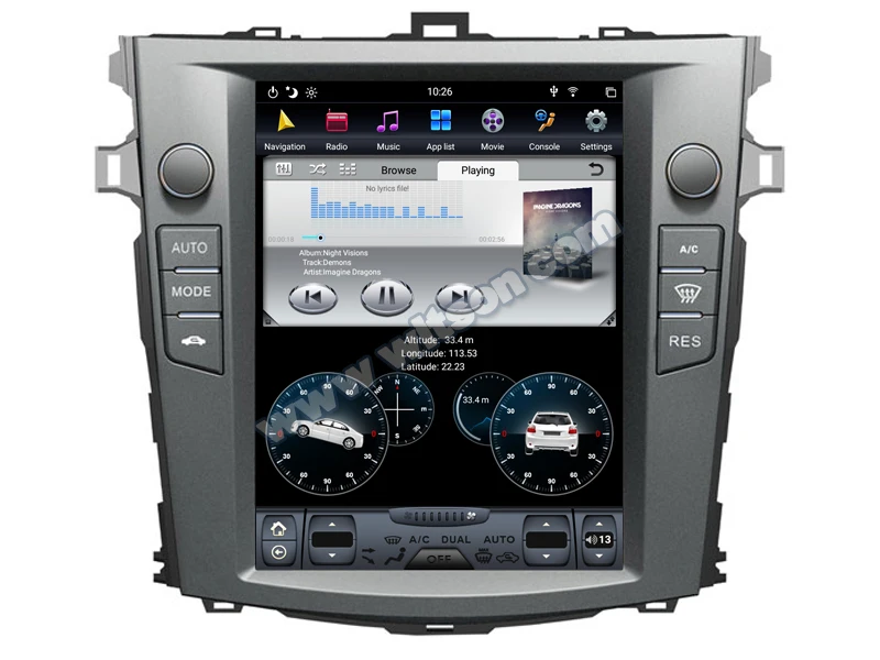 WITSON Android 9 0 вертикальный экран Автомобильный мультимедийный tesla GPS навигация