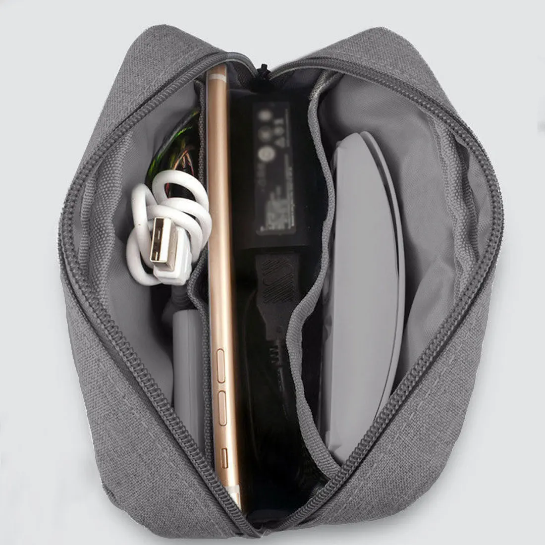 

Travel Cable Storage Multi-Function Digital Storage Bag Gadget Organizer Digital Pouch Earphone Charge Double Layer Three Layers