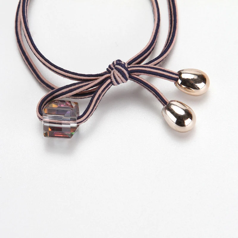 10 шт. горячая Распродажа Женская эластичная резинка для волос девушка любовь Топ