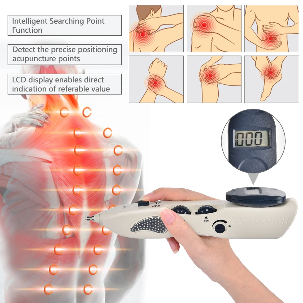 Электронной акупунктуры массажер Meridian ручка здравоохранения Монитор