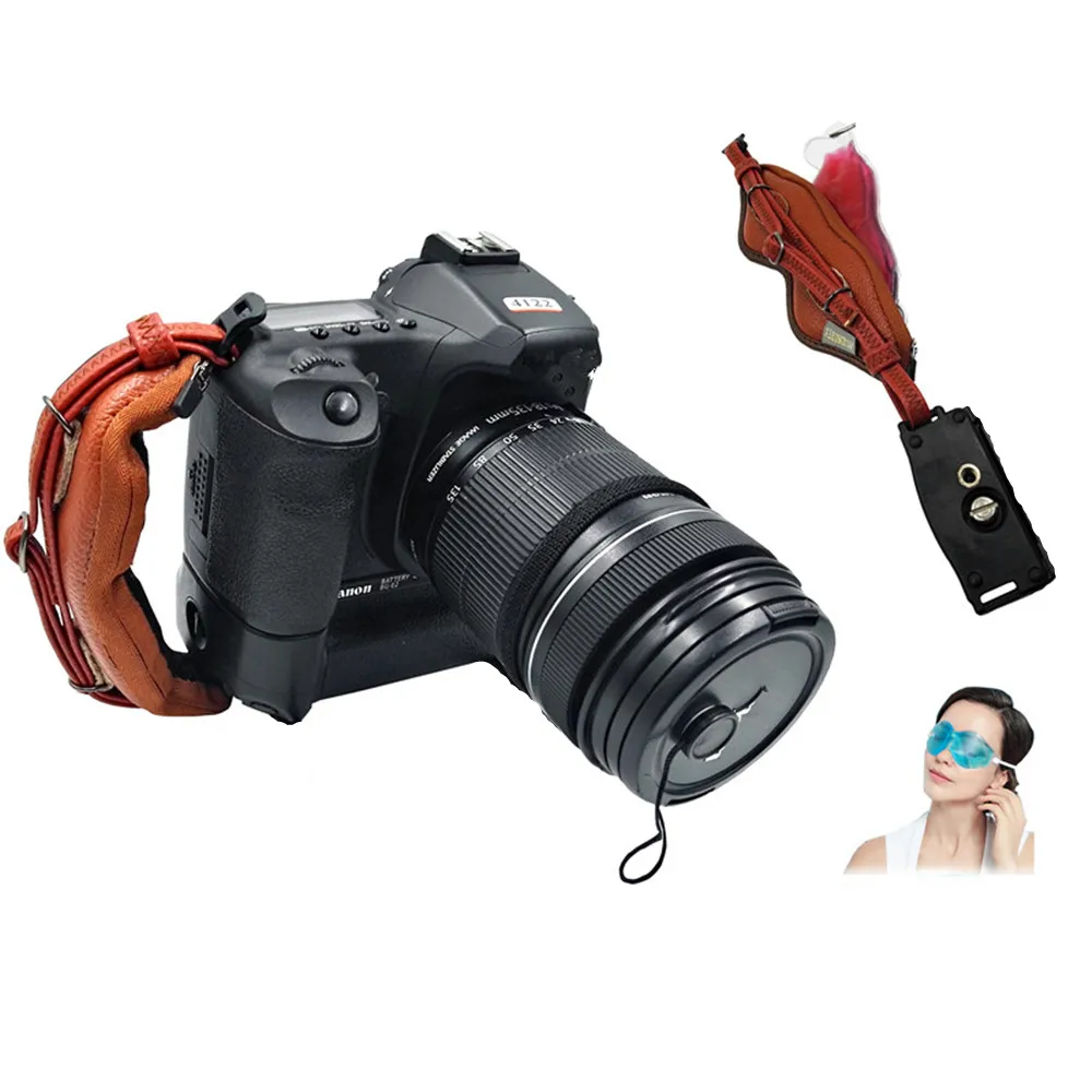 Универсальная кожаная ручка для DSLR камеры наручный ремешок Canon 1000D 550D 600D Nikon Sony