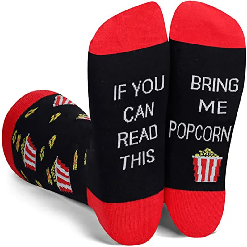 

2020 New letters Santa Claus print women and men cotton socks Autumn and winter tube socks Christmas gifts Drop shipping