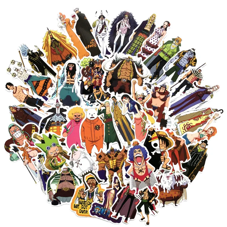 10 шт. аниме 2019 Luffy наклейки для автомобиля ноутбука ПВХ рюкзак домашняя наклейка - Фото №1