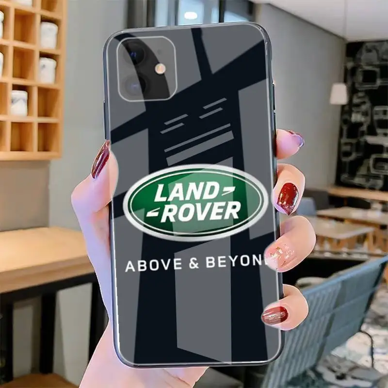 

Luxury Vehicle Land Rover Phone Cases Tempered Glass For Iphone6plus 6S 7 7plus 8 X XS XSmax XR 11 12 Pro Max 12mini