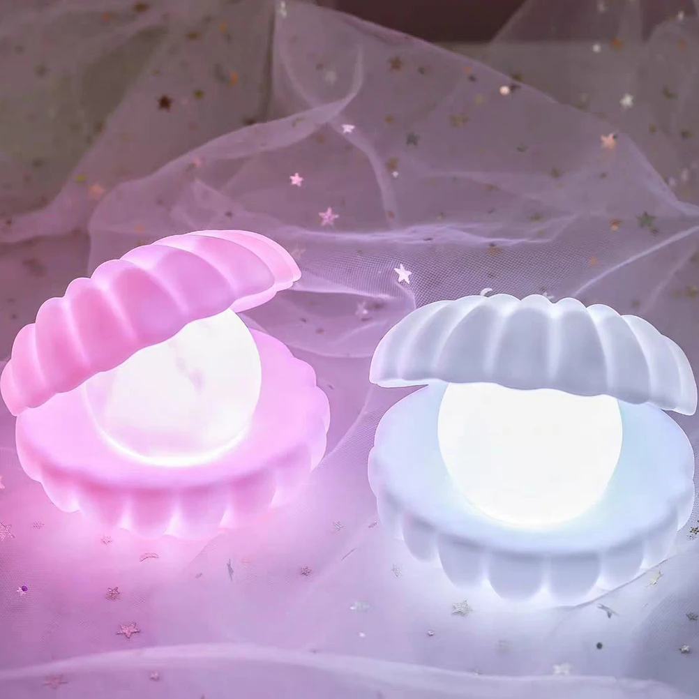 

1 шт. светодиодный ночсветильник в виде жемчужной ракушки, настольная лампа для детской спальни, рождественский подарок