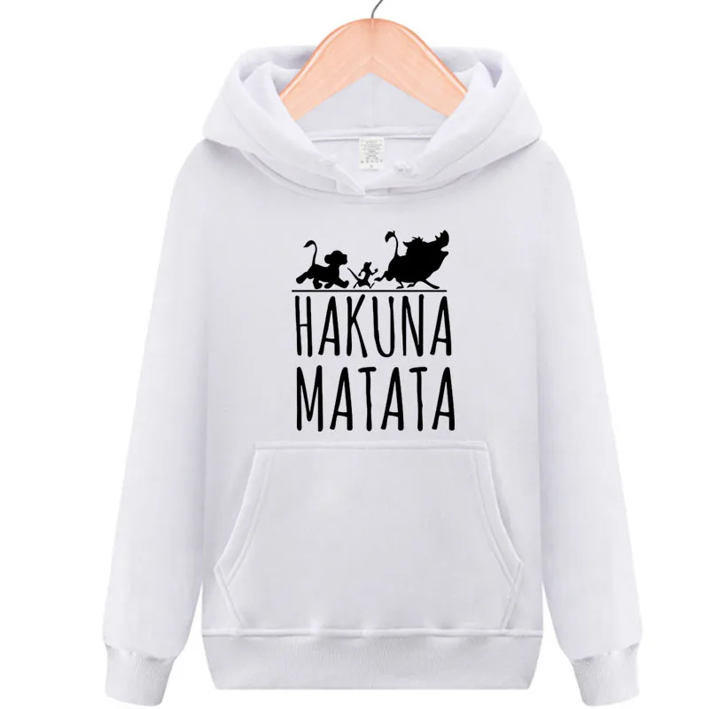 Хакуна матата флисовая Толстовка для мужчин и женщин Повседневная толстовка