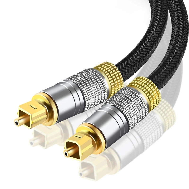 Цифровой оптический аудиокабель SPDIF выход с металлическими разъемами 5 1 каналов