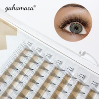 gahamaca 0 07 slim narrow base premade volume fans lash 2d3d4d5d6d false mink individual eyelashes extension makeup cilia