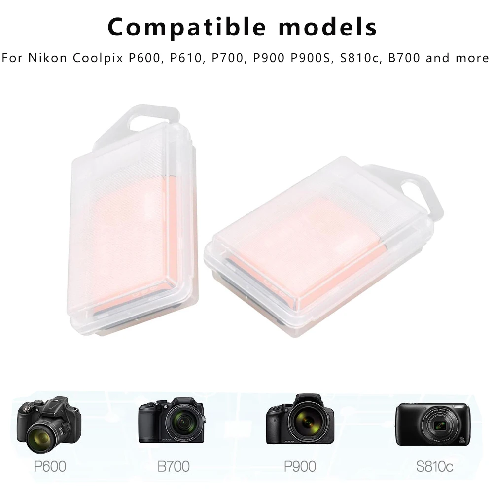 Аккумулятор EL23 2000 мАч + двойное зарядное устройство совместимое с Nikon COOLPIX P900 P610 P600