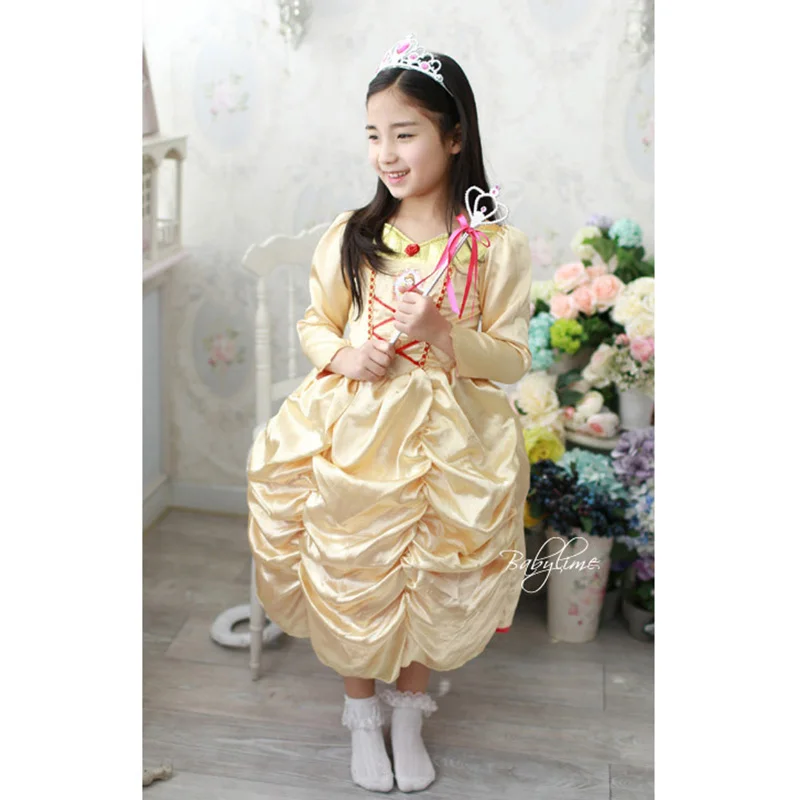 Карнавальные костюмы на Хэллоуин для детей шапочка принцессы девочек платье из