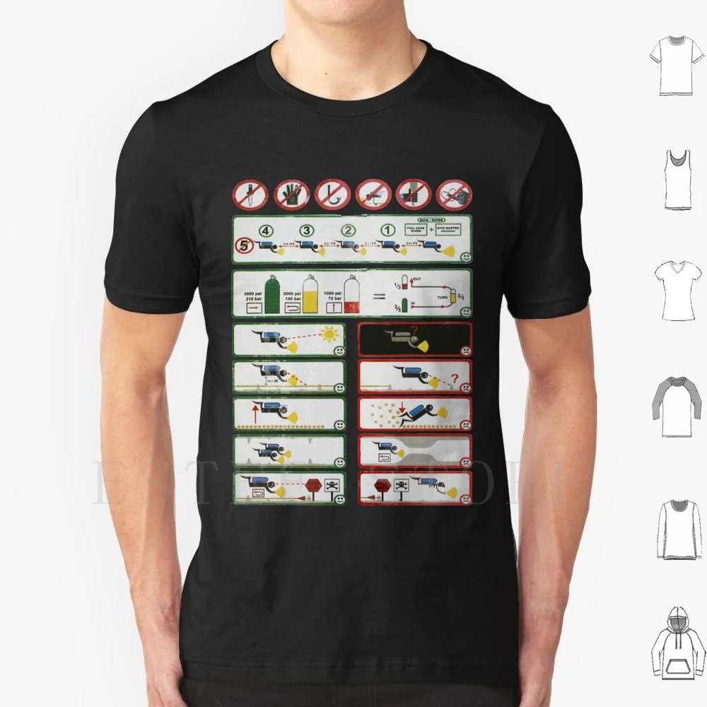 Мужская хлопковая футболка с принтом Правила пещеры H20 |