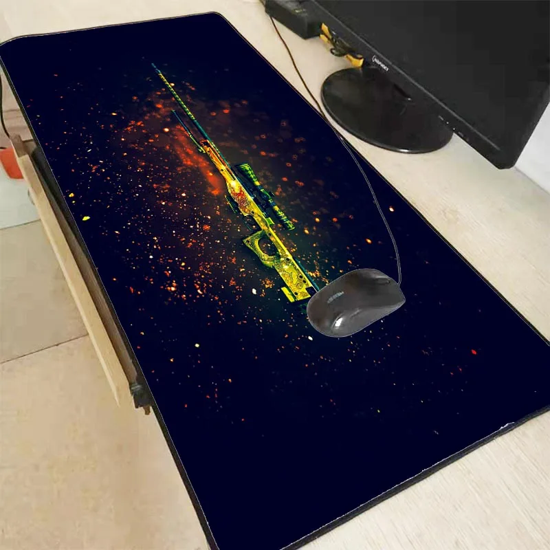 

Mairuige CS GO Gaming Large Lock Edge mouse pad 40x90 cm big Hyper beast game CS: GO gun wallpaper mouse pads For LOL DOTA 2