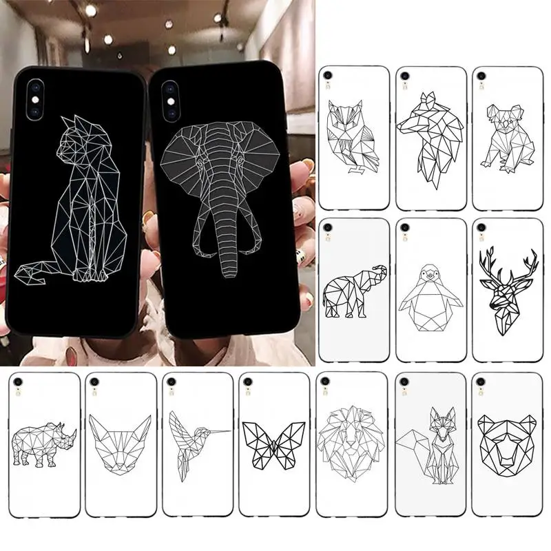 Кошка Собака лиса слон чехол для телефона с рисунком оленя iPhone 11 12 pro XS MAX 8 7 6 6S Plus X