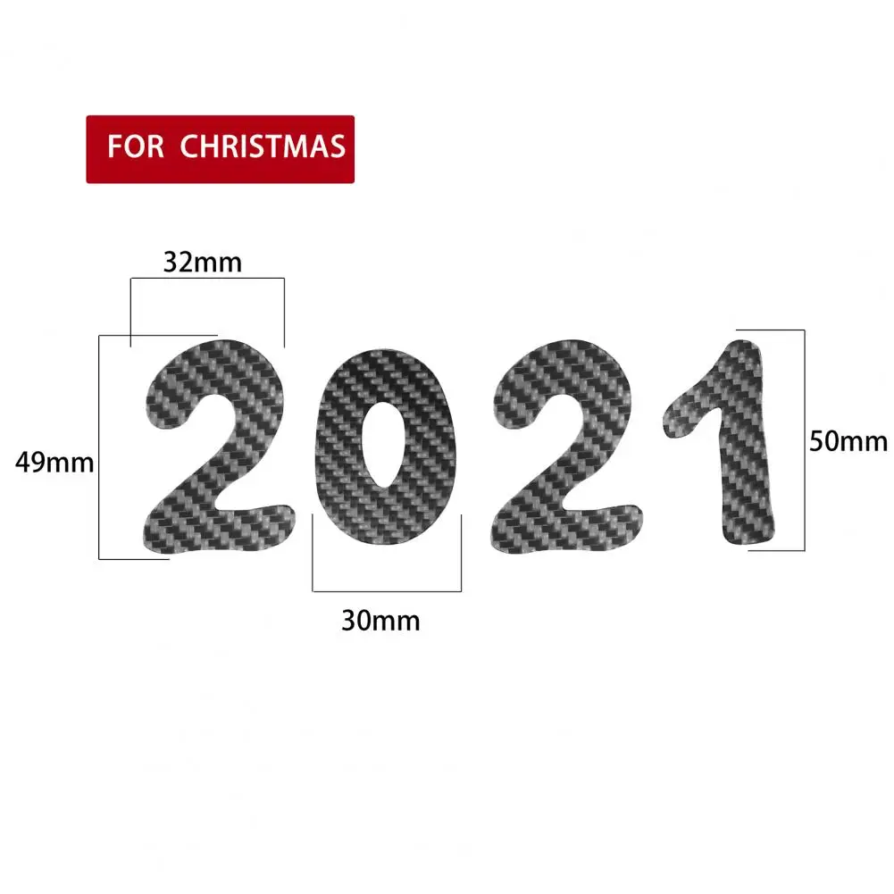 

Car Sticker Fashion Black 2021 Number Carbon Fiber Vehicle Body Car Auto Stickers Accessory Decoration