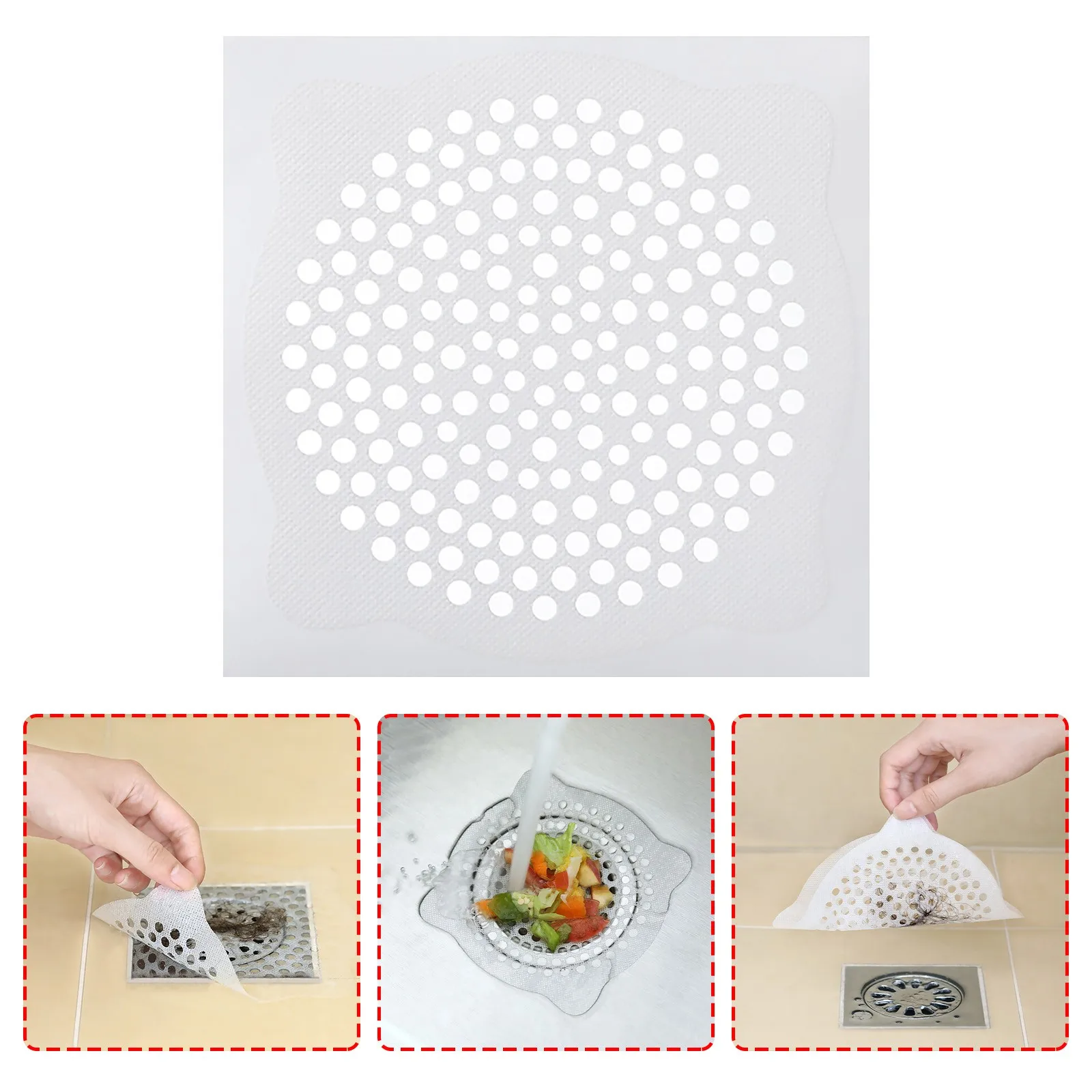 

15 шт., сетчатые фильтры для слива волос в ванной комнате