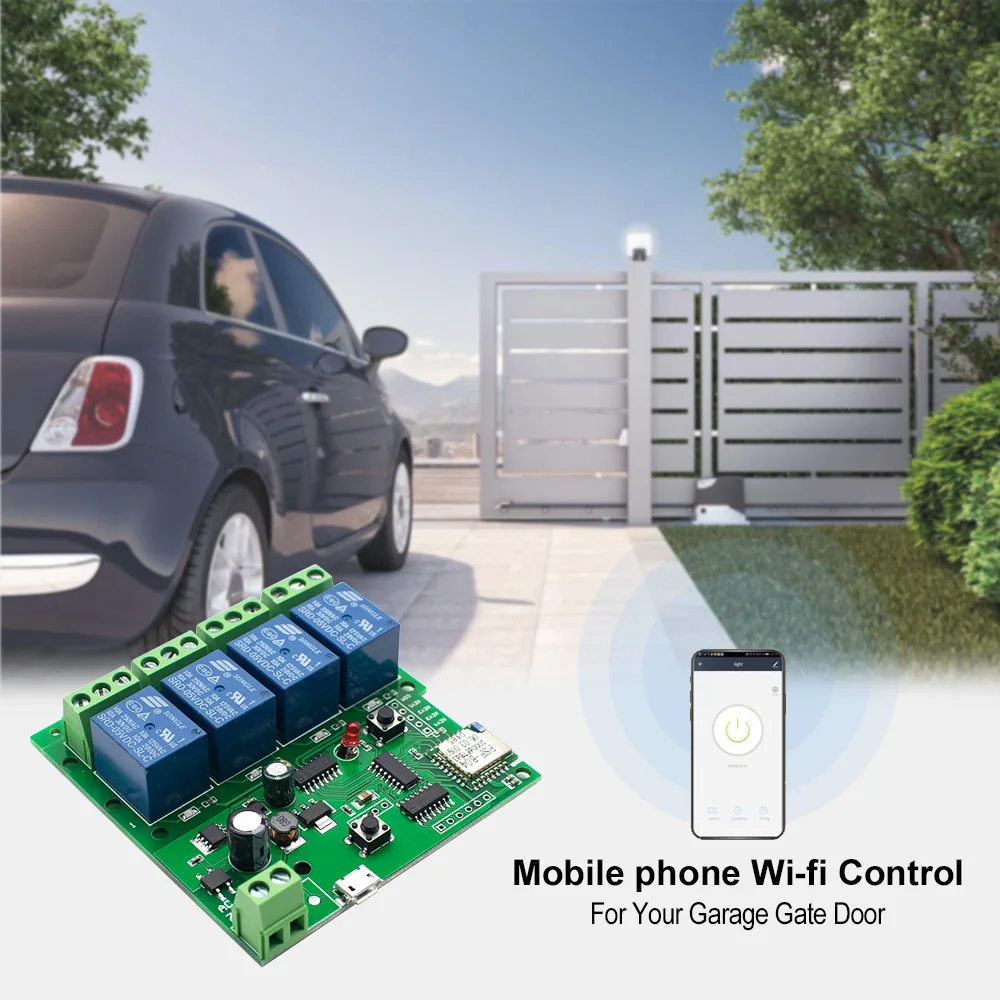 eWelink Wifi Switch 4CH Wireless DIY Smart Module life APP Remote Control Home 4 Gang Relay Alexa Google | Электроника